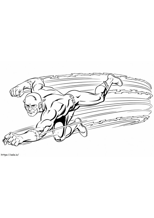 The Flash Action coloring page