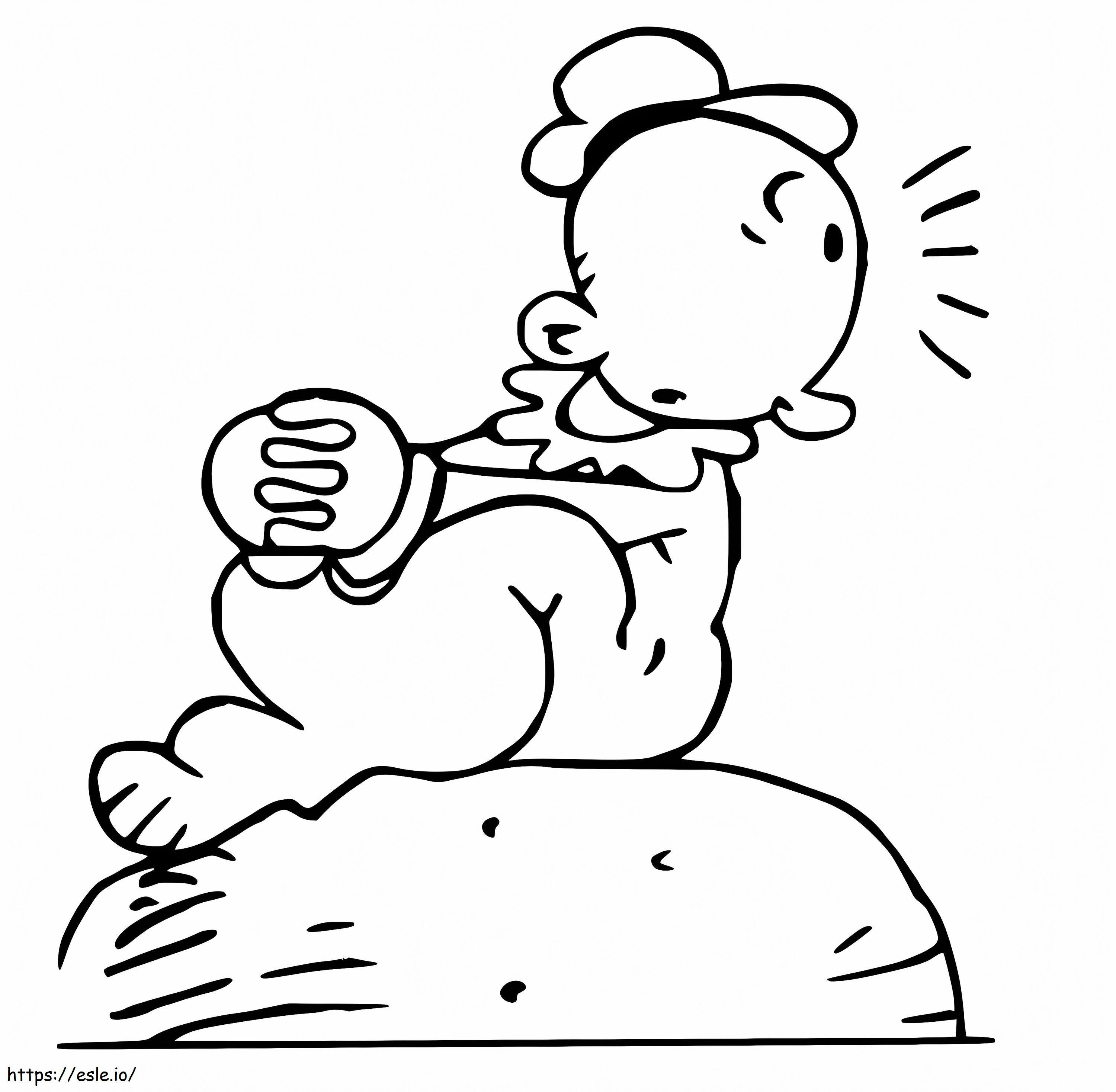 Sweepea From Popeye coloring page
