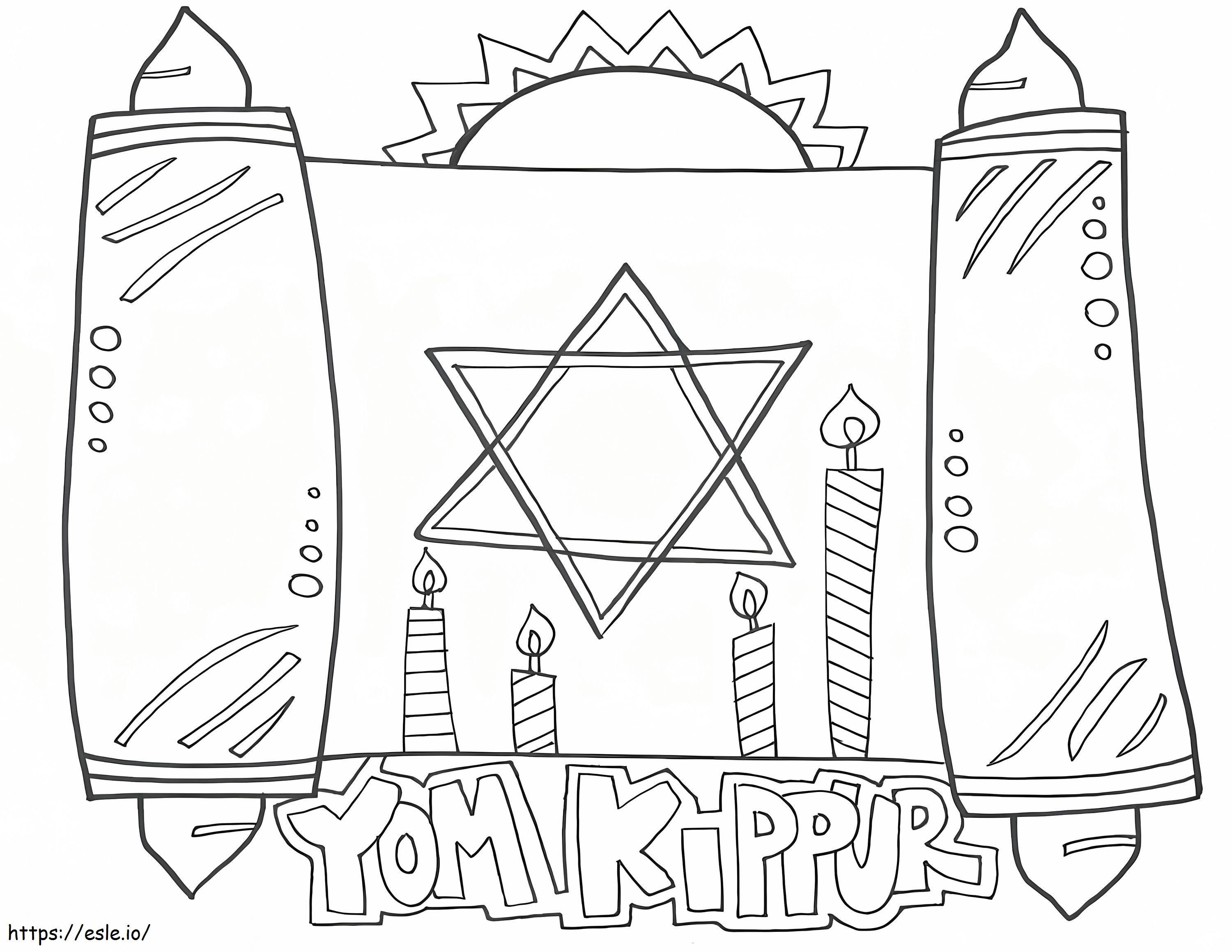 Yom Kippur 2 coloring page