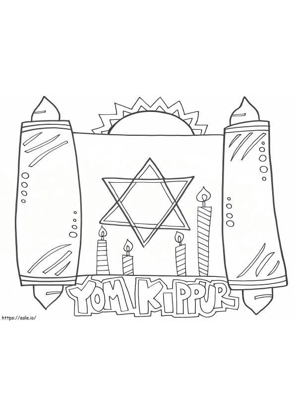Yom Kippur 2 para colorir