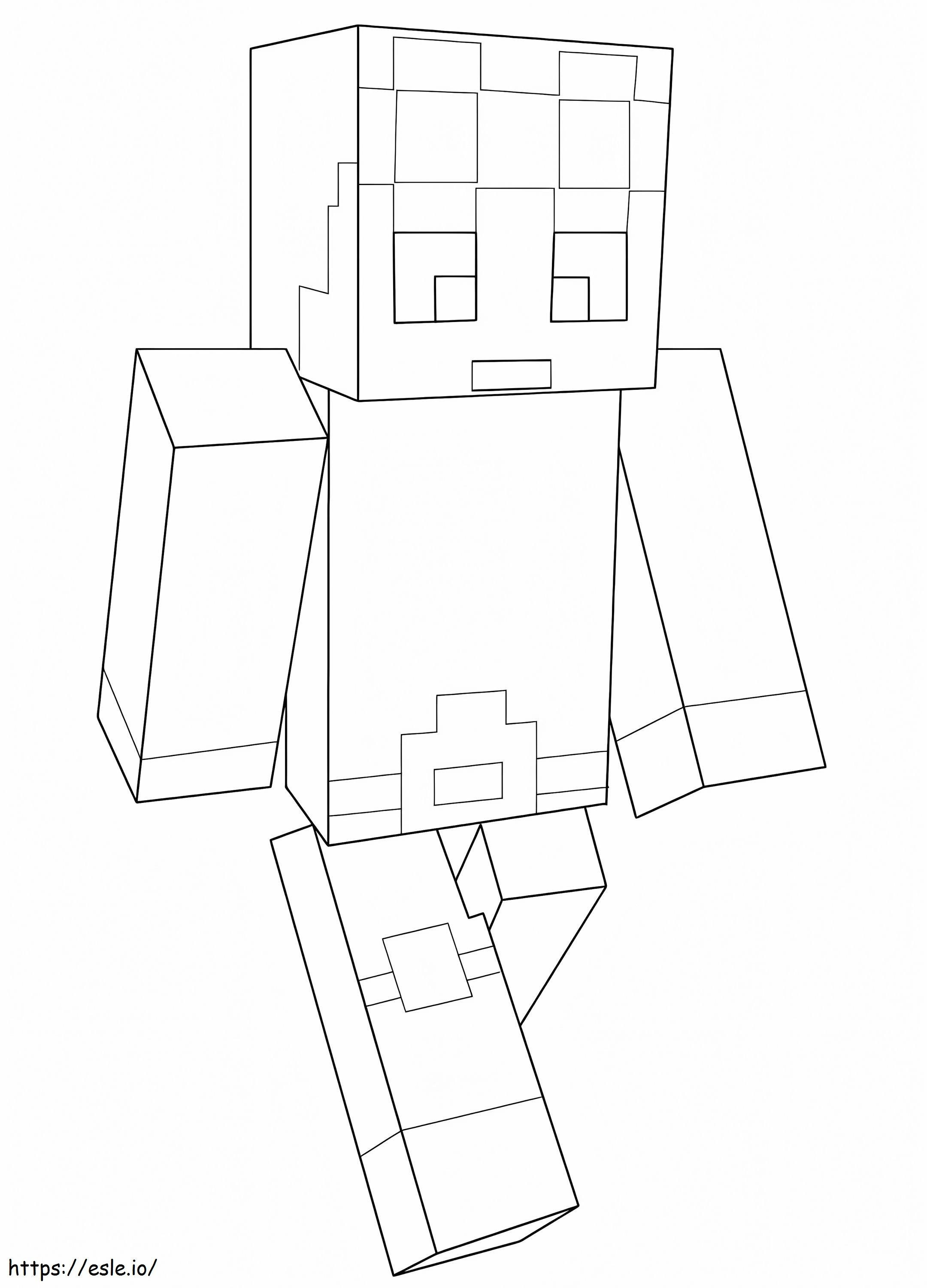 Minecraft Dantdm coloring page