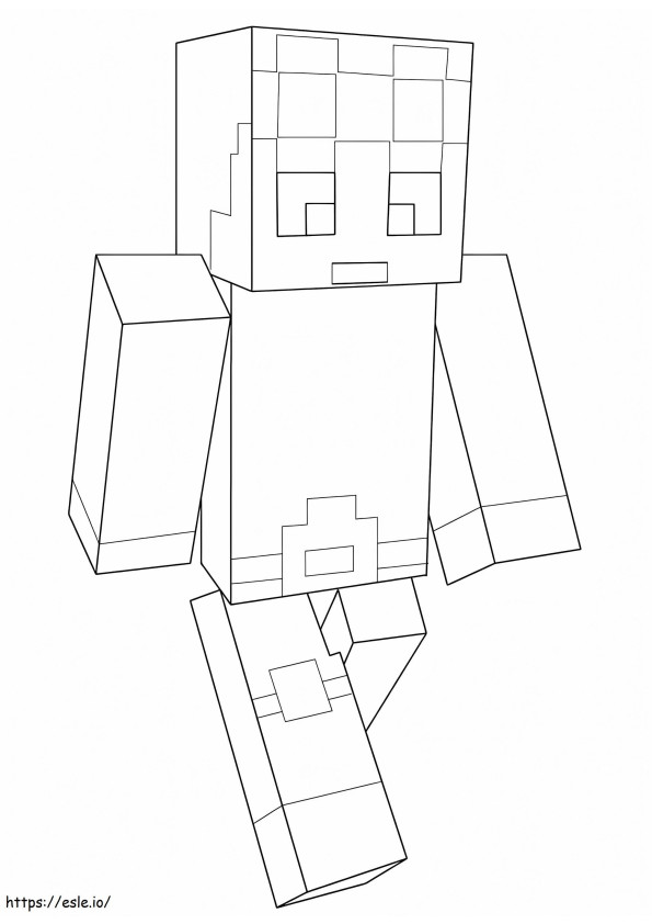 Minecraft Dantdm coloring page