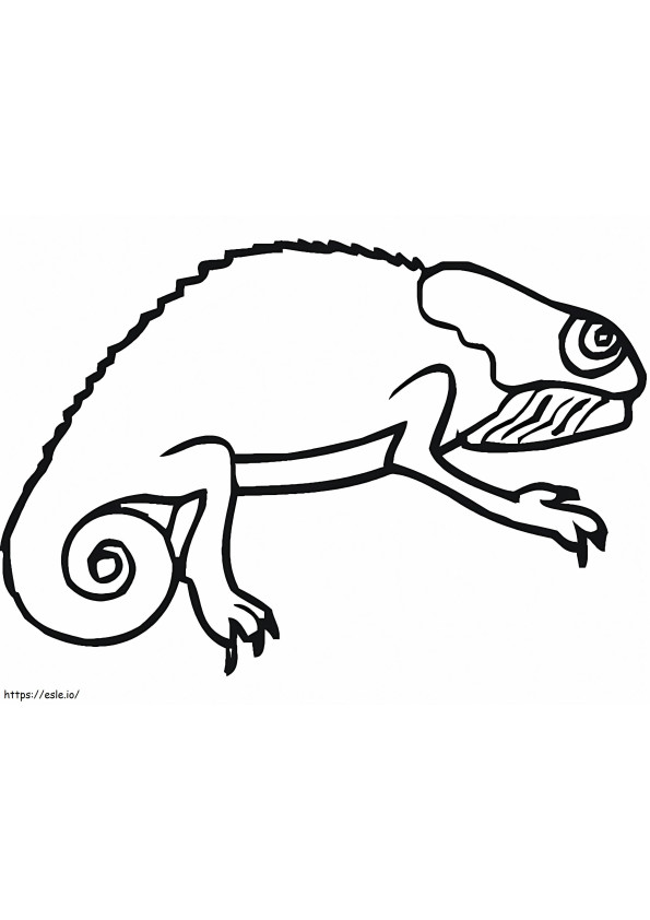 Normalny kameleon kolorowanka