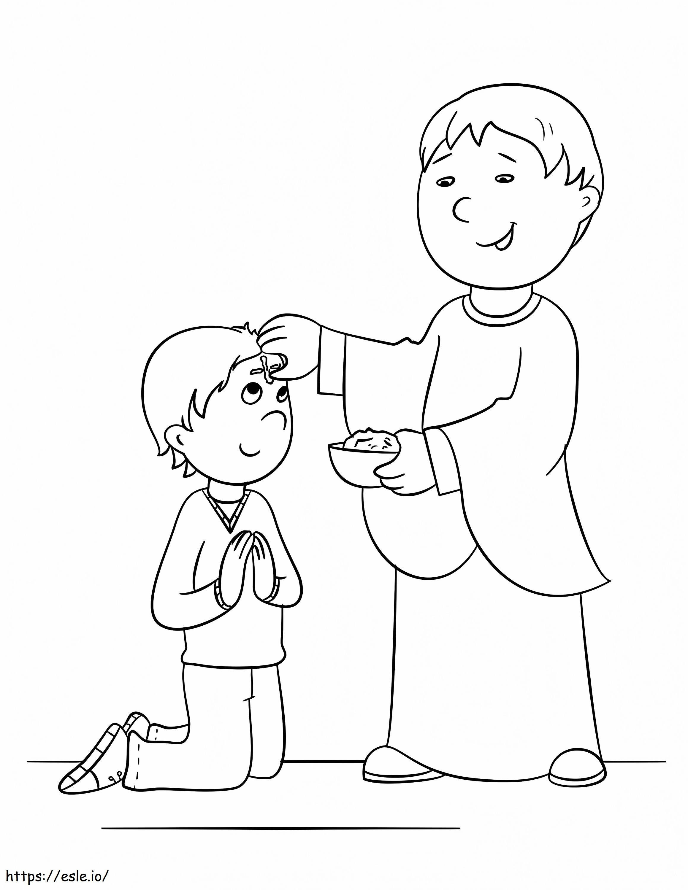 Ash Wednesday 2 coloring page