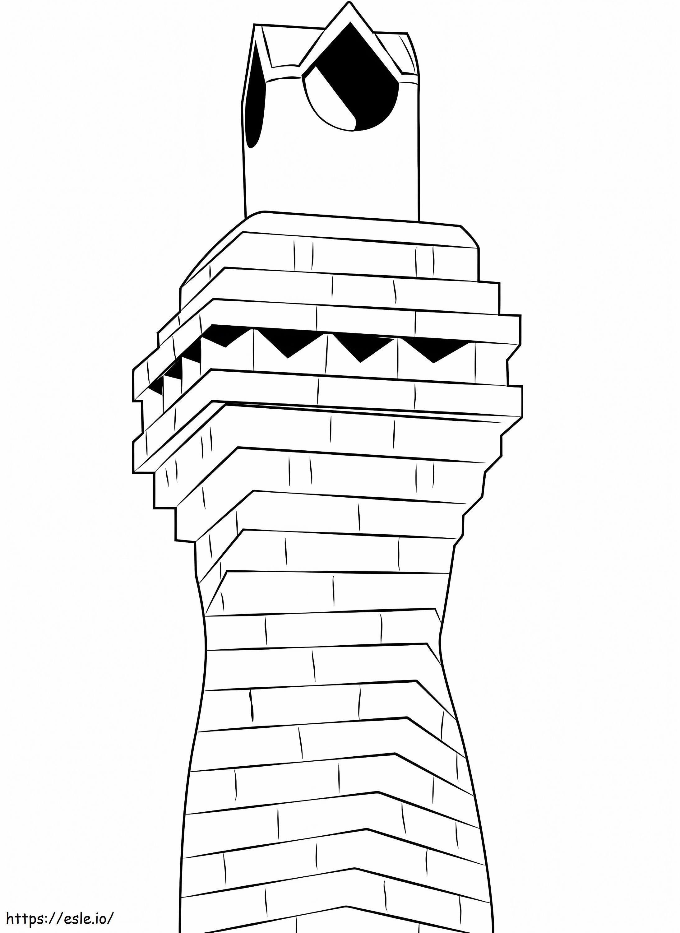 Metal With Chase Chimney coloring page