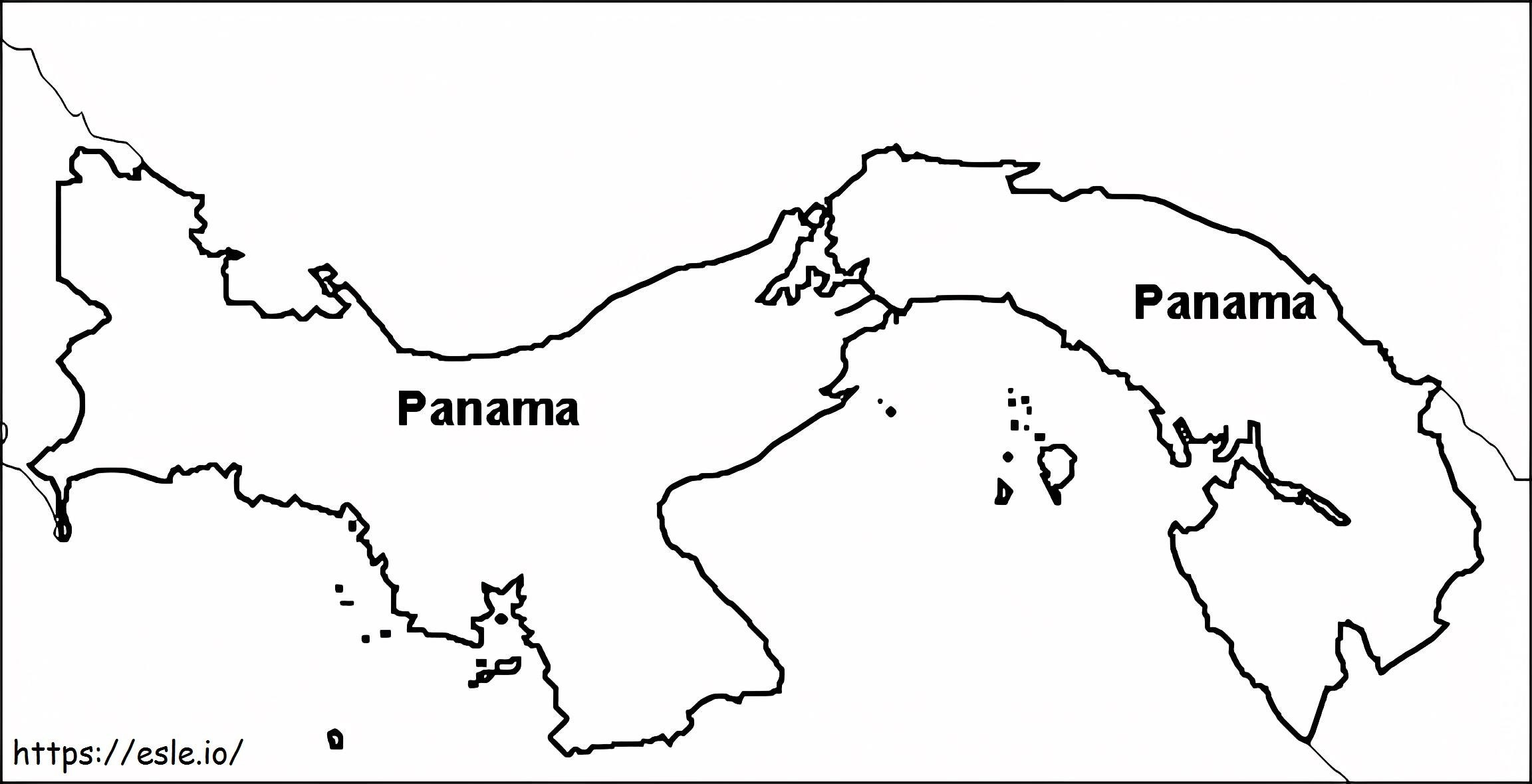  Panamá4 para colorear