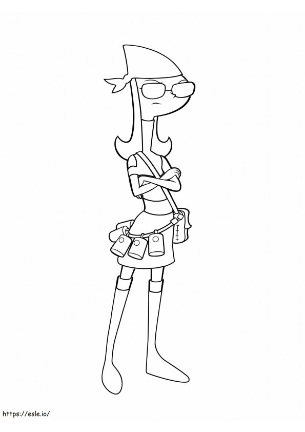 Genial Candace coloring page