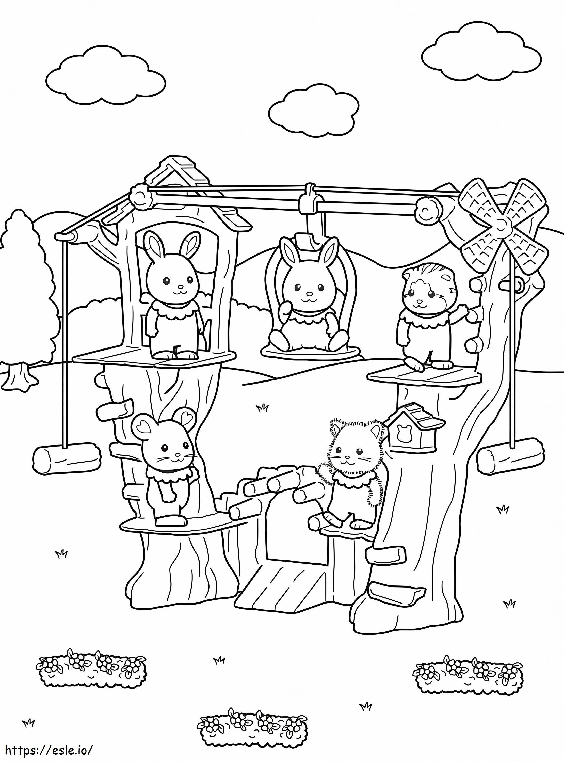 Sylvanian Families 8 coloring page
