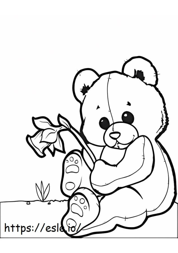 Coloriage Mon ours en peluche à imprimer dessin