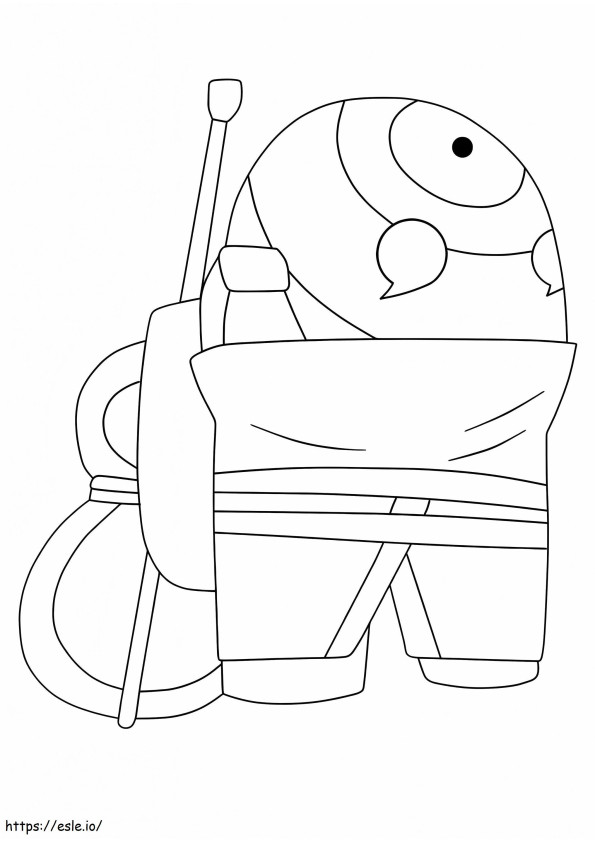 Among Us Obito 728X1024 coloring page