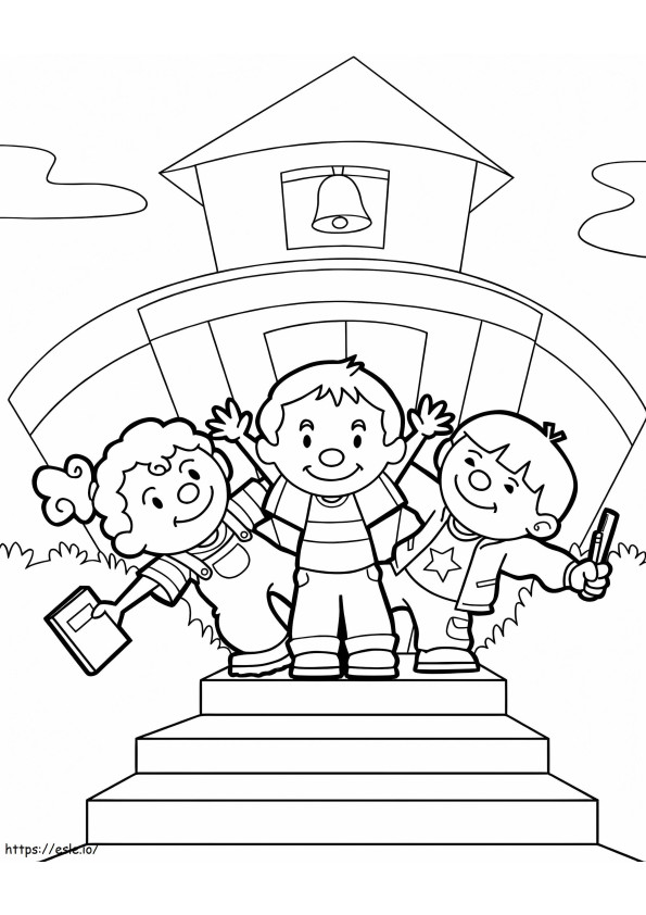 Go To School coloring page
