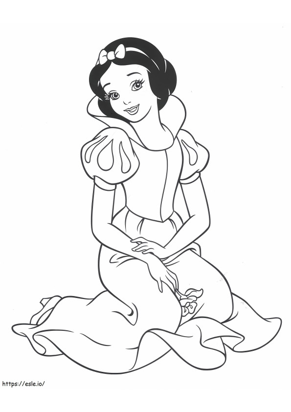 Great Snow White coloring page