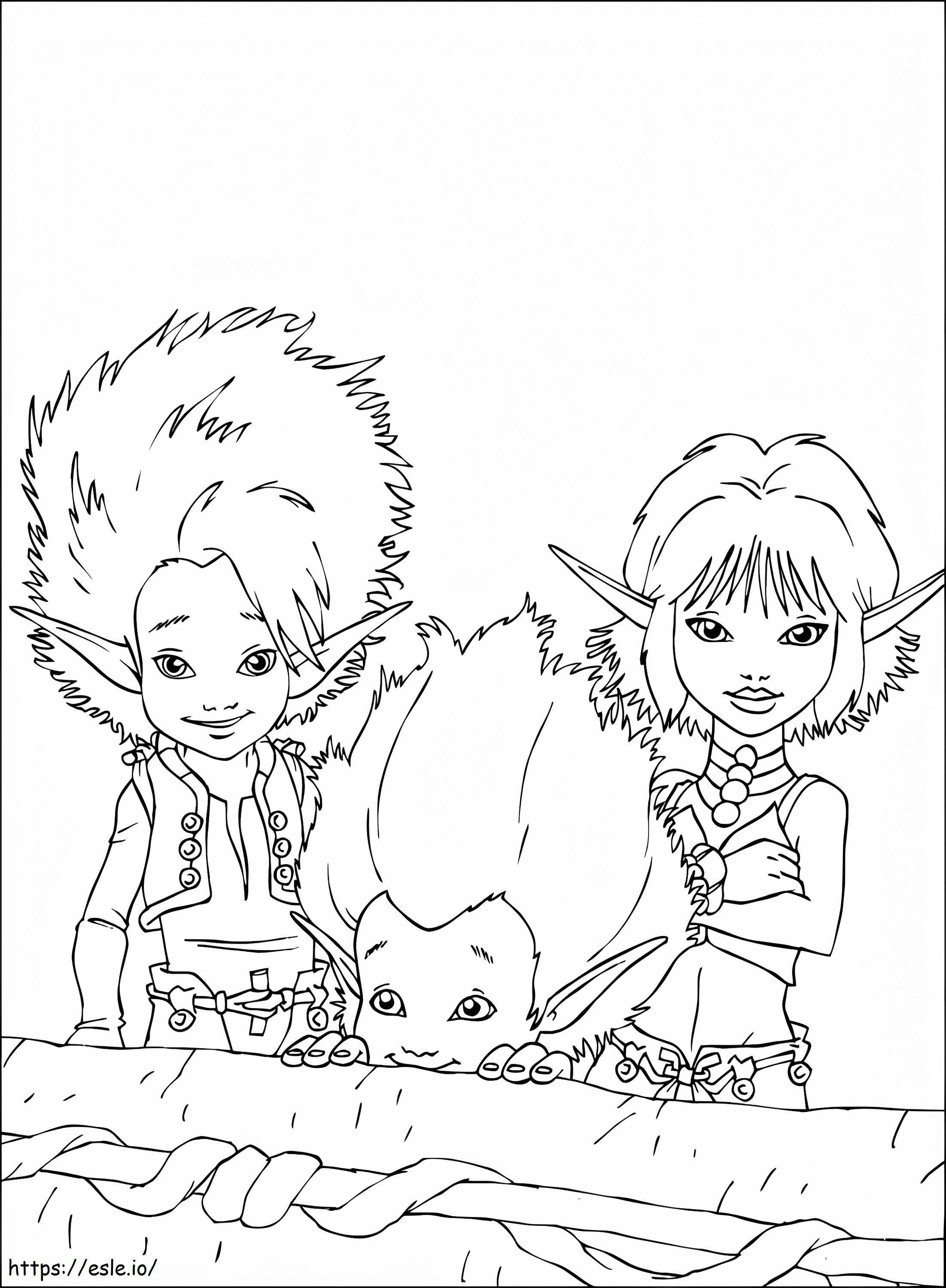 Arthur And The Minimoys A4 coloring page