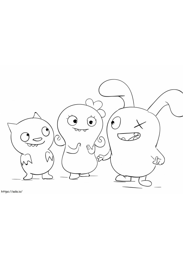 UglyDolls Characters coloring page