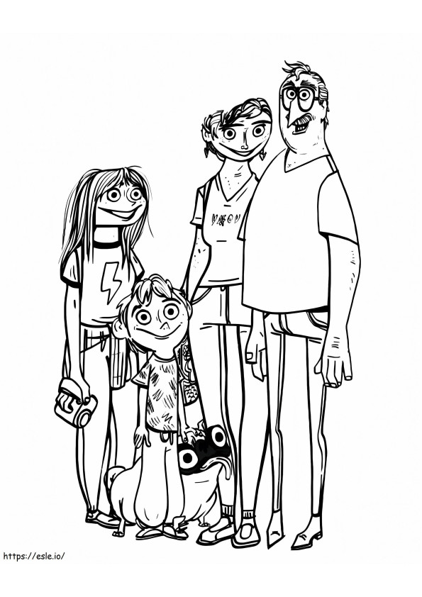 Mitchell Family coloring page
