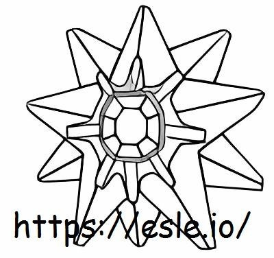 Starmie coloring page