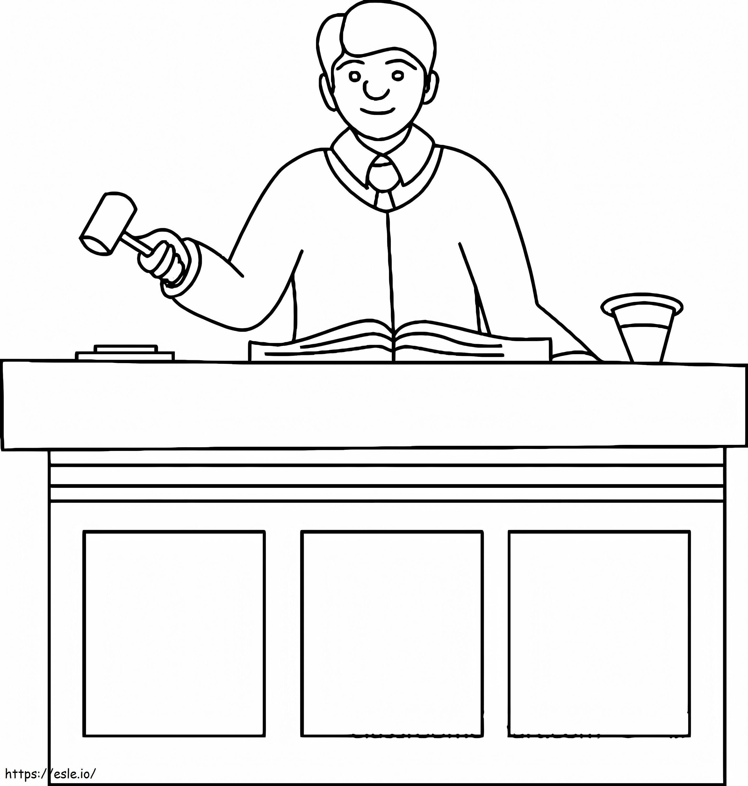 Judge 11 coloring page