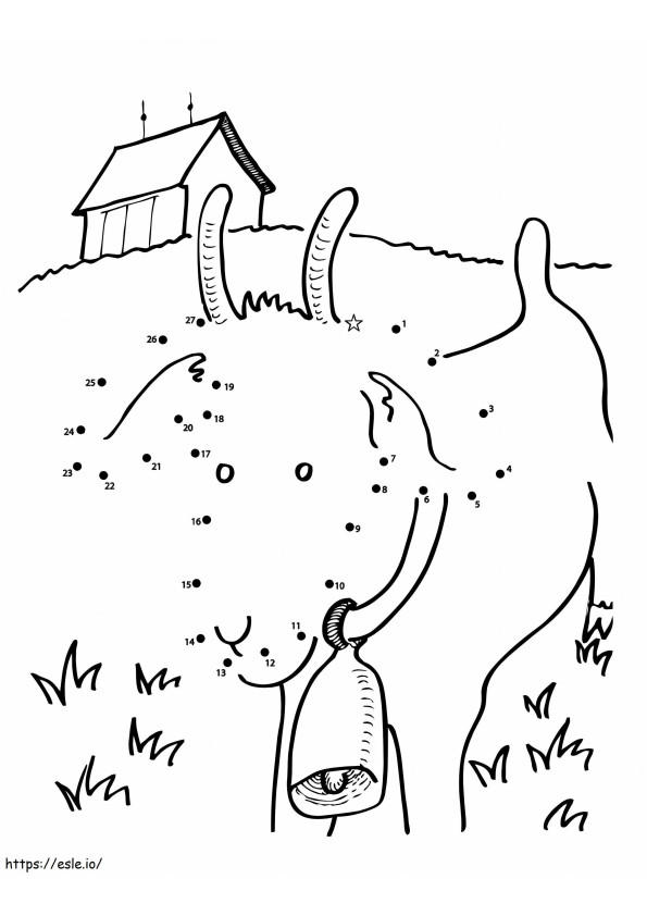 Dot Goat 1 coloring page