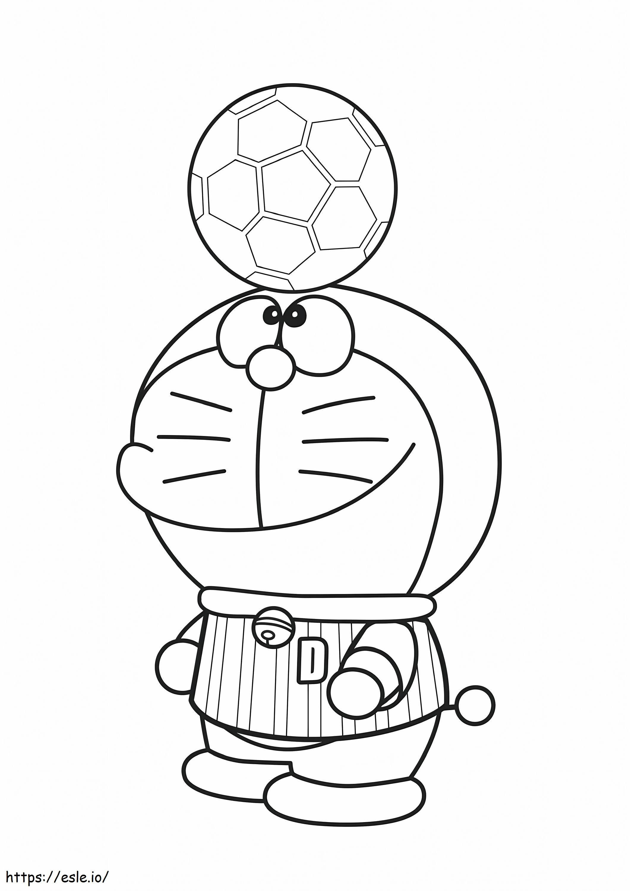  Gratis Kleurplaten Doraemon Voetballer kleurplaat kleurplaat