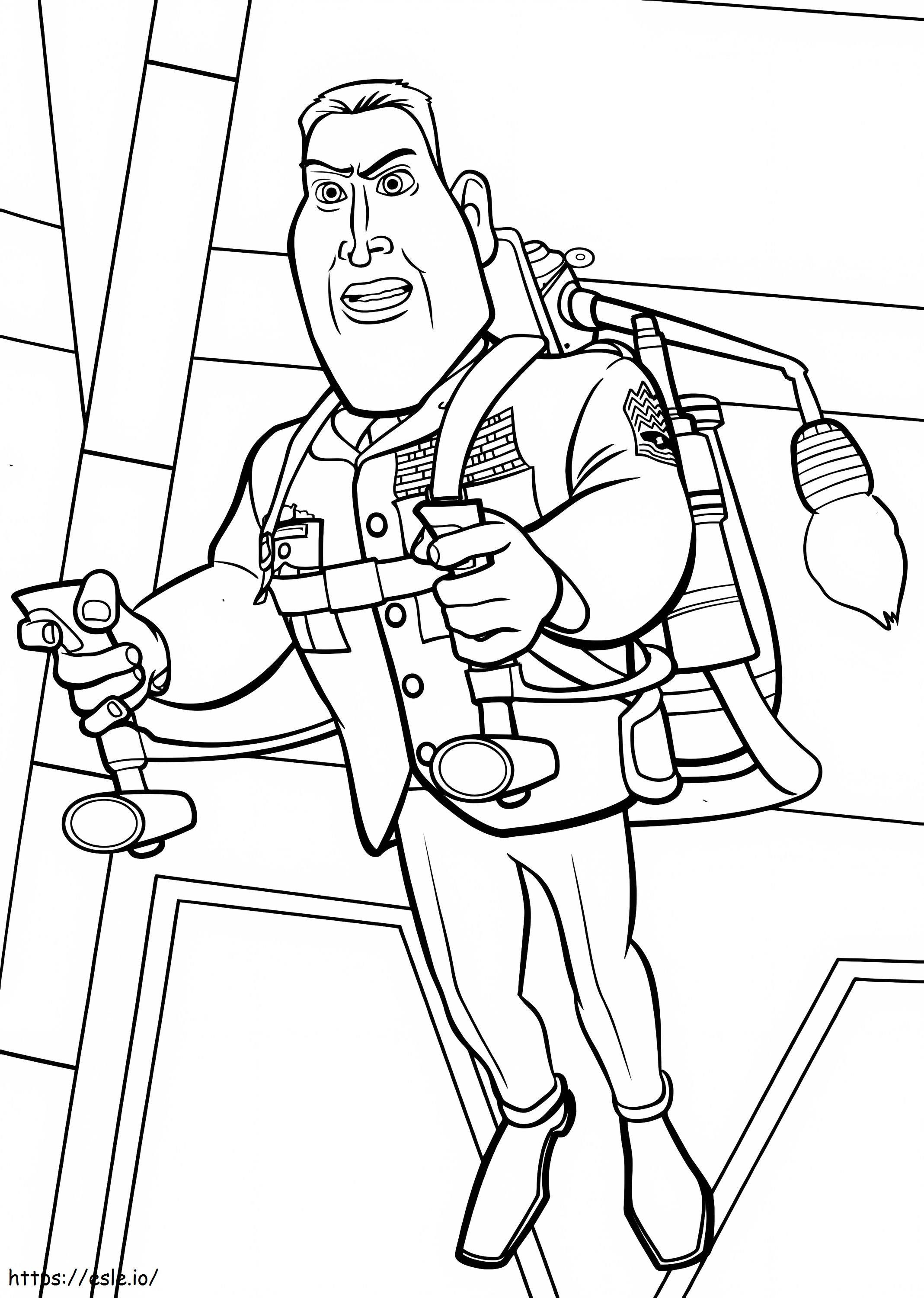 General From Monsters Vs Aliens Coloring Page