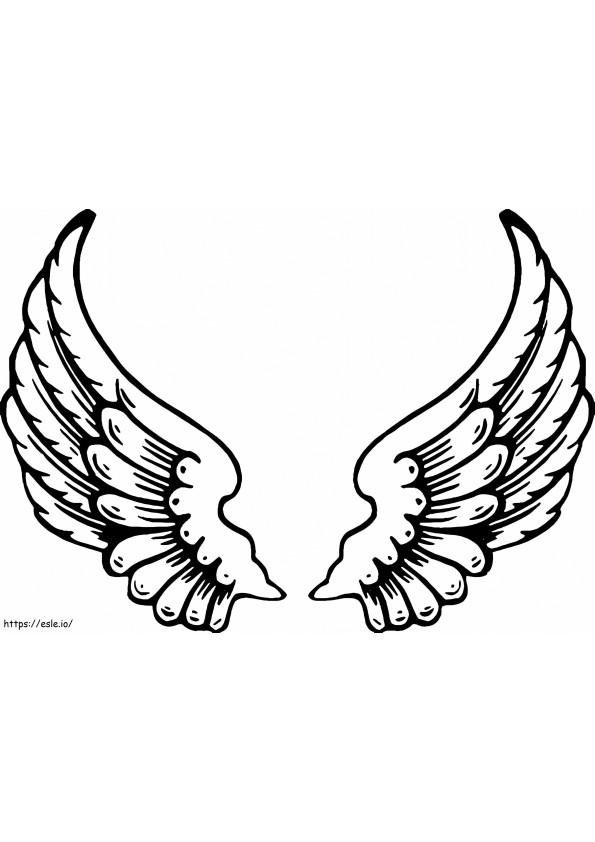 Angel Wings coloring page