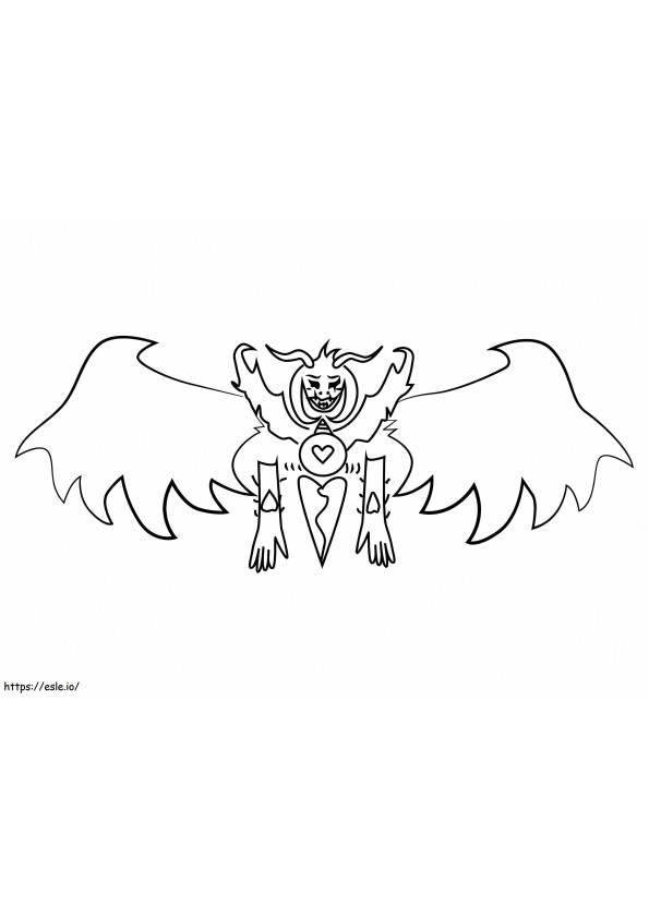 God Of Hyperdeath Undertale coloring page