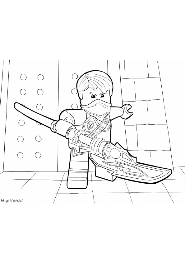 Lego Ninjago Jay coloring page
