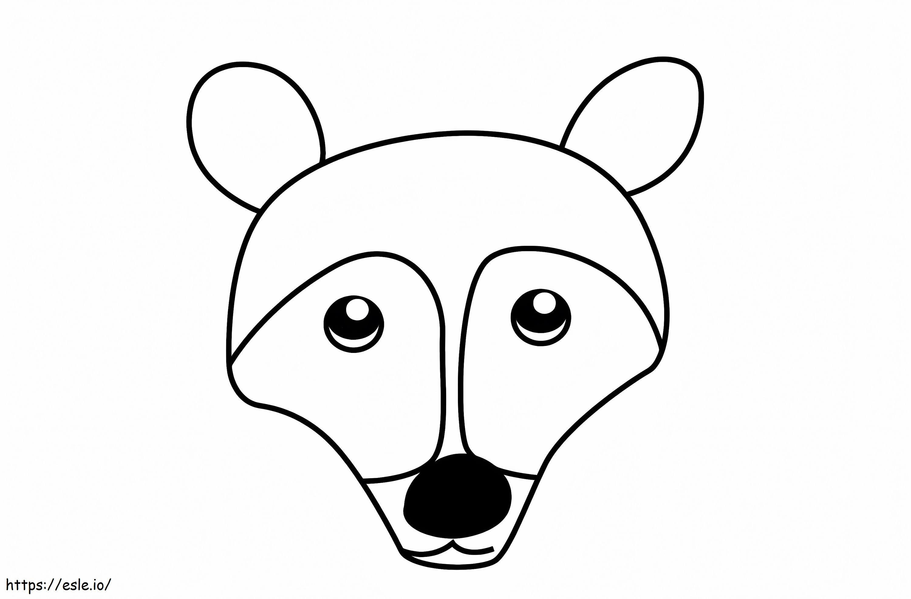 Coat Face coloring page