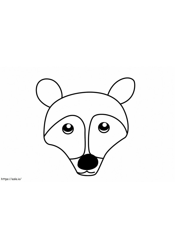 Coat Face coloring page