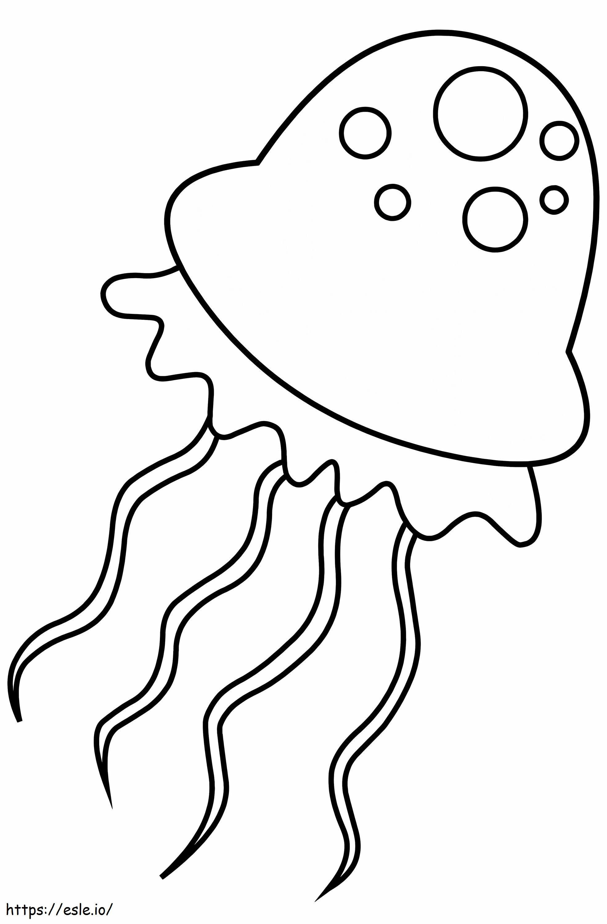 Amazing Jellyfish coloring page