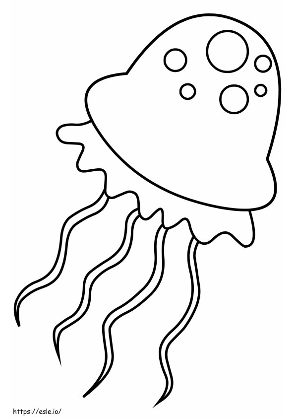 Amazing Jellyfish coloring page