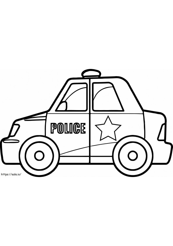 Police Car 20 coloring page