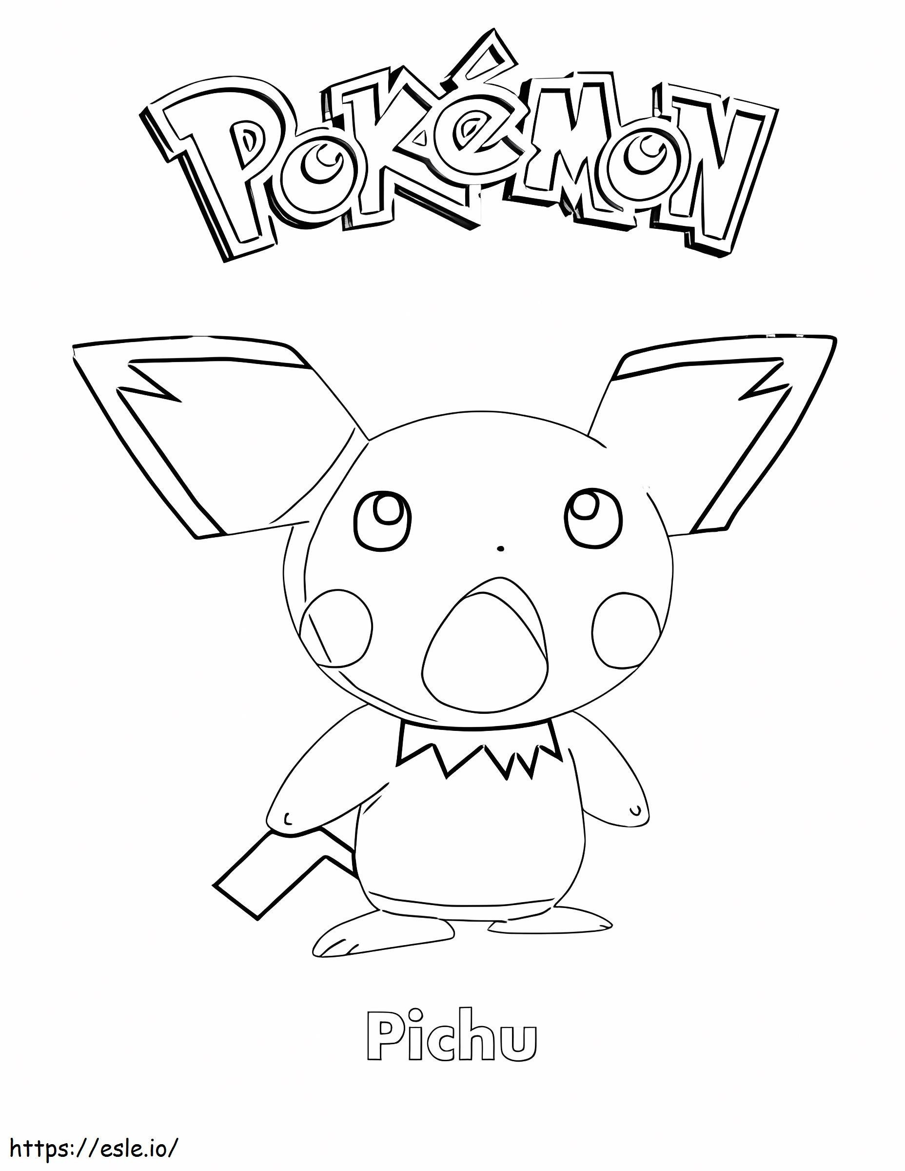 Pichu Normal coloring page