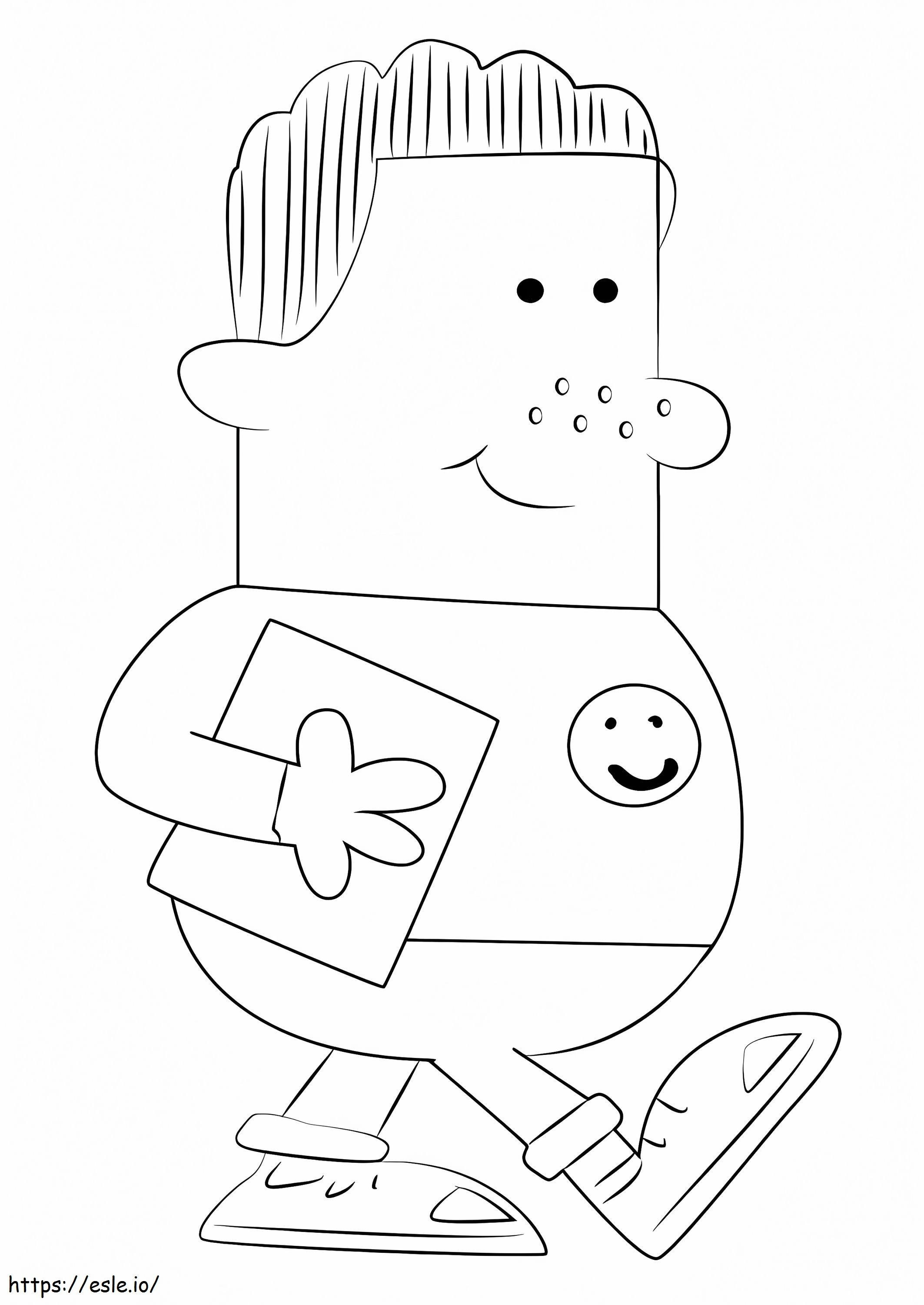 Chad Applewhite From Big Nate Coloring Page