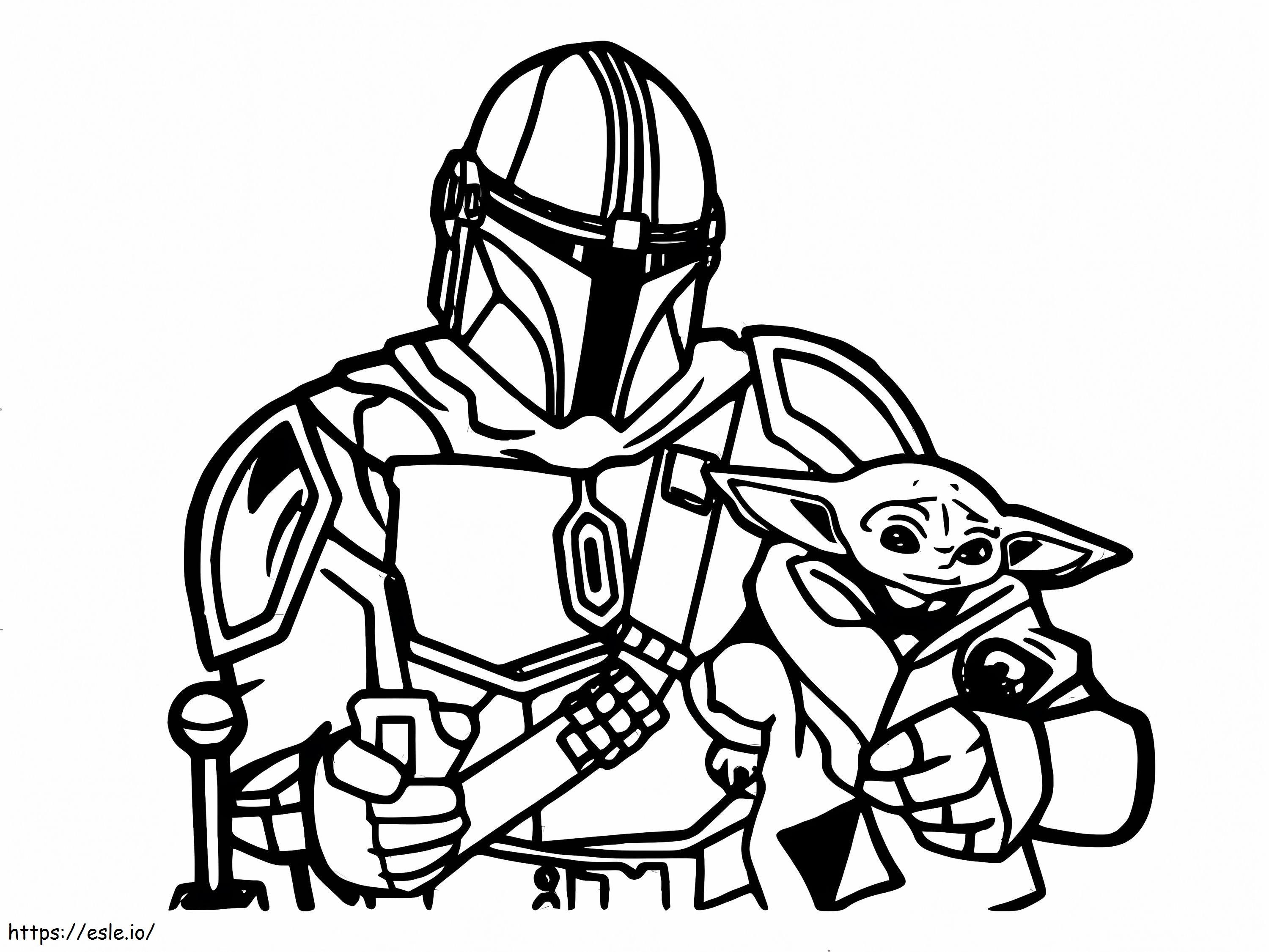The Mandalorian 1 coloring page