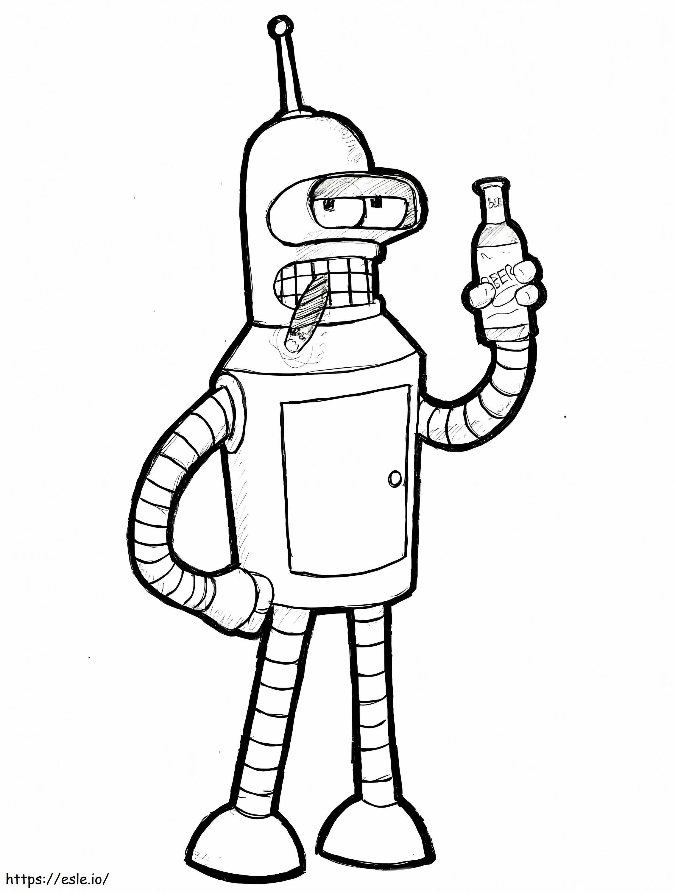 Bender 5 coloring page