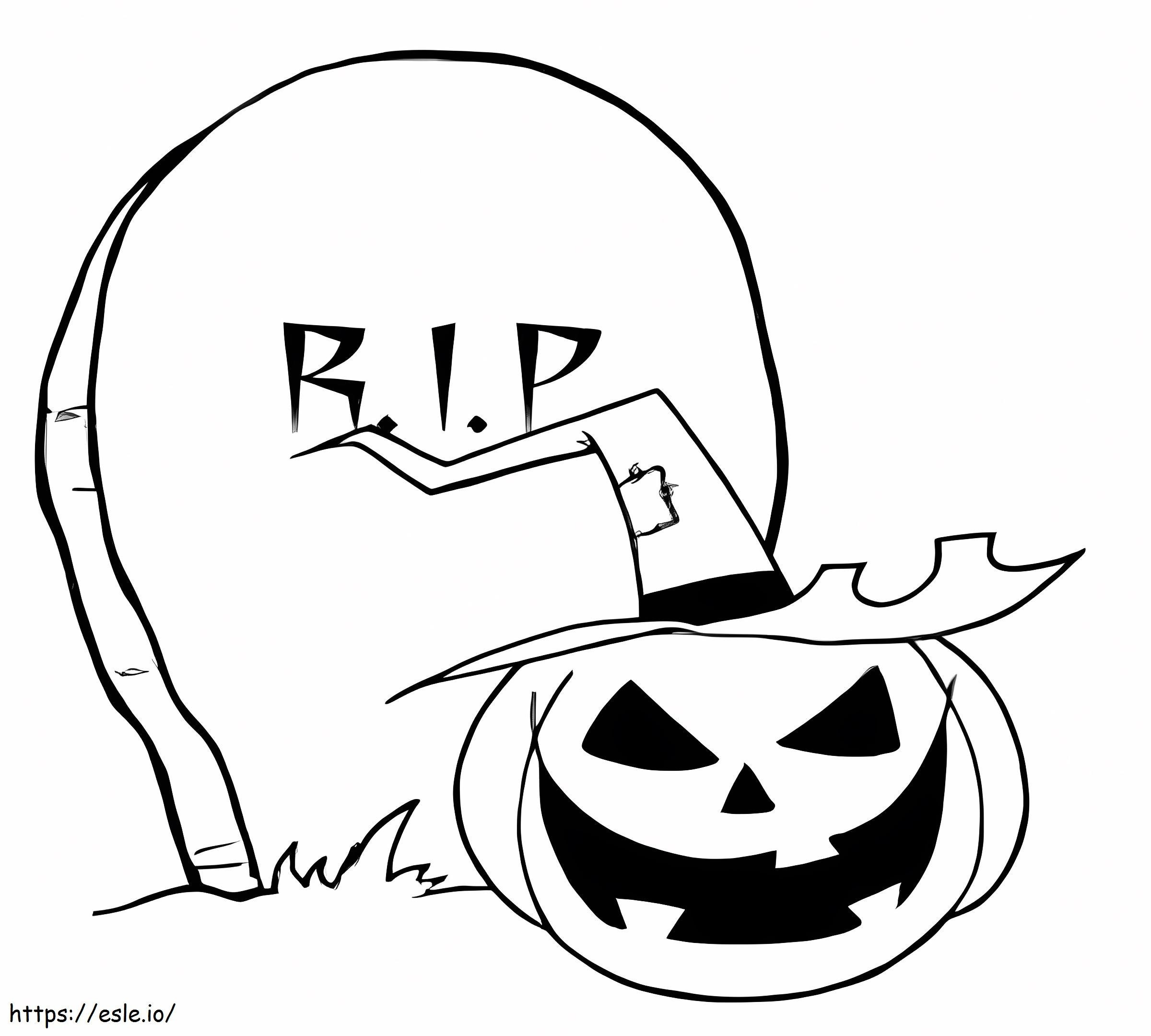 Tombstone 7 coloring page