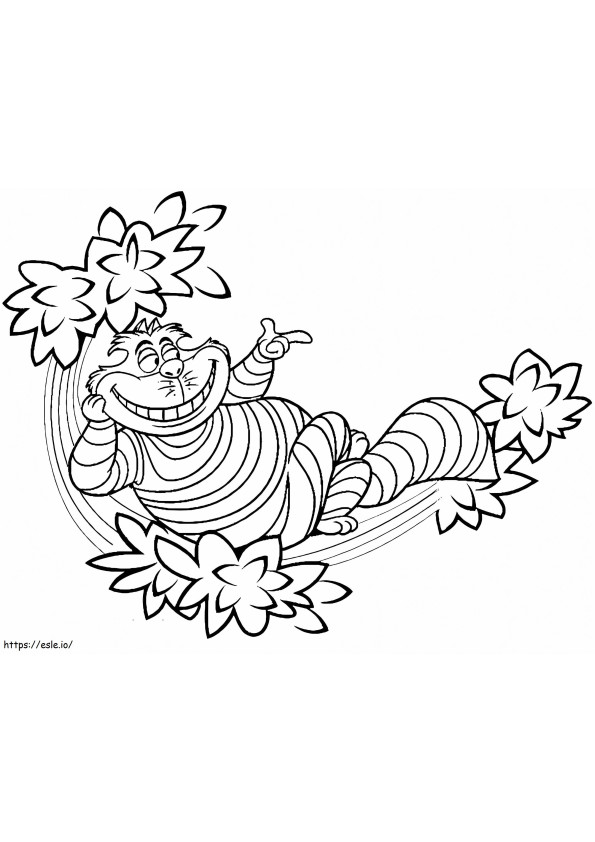 Cheshire Cat From Alice In Wonderland coloring page