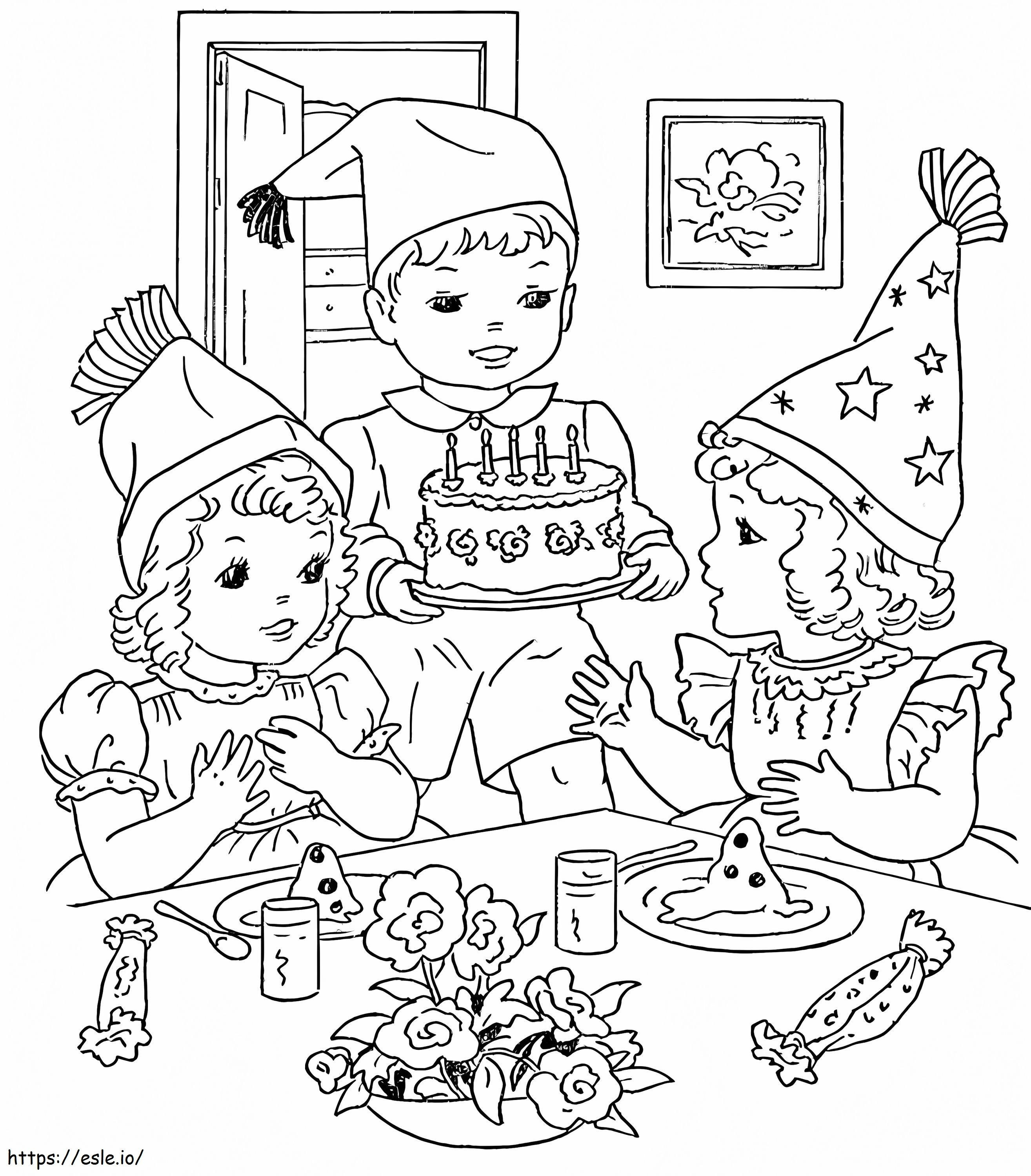 Birthday Party 3 coloring page