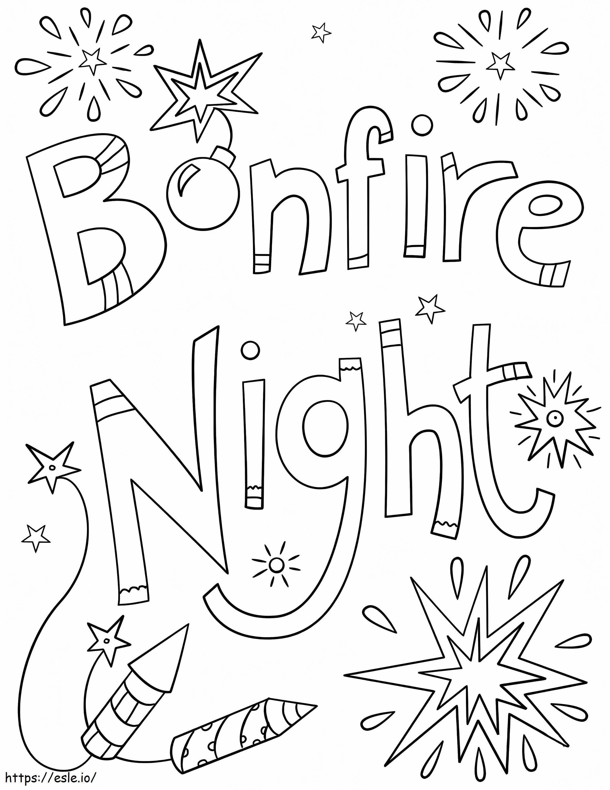 Bonfire Night ausmalbilder