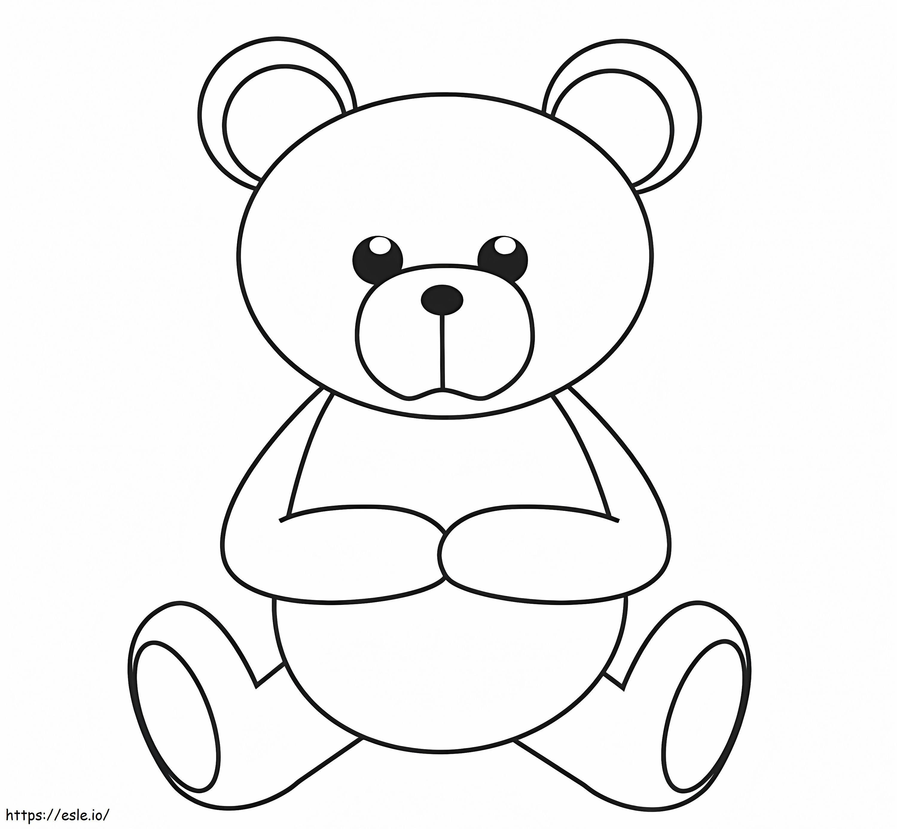 Teddybeer voor kind kleurplaat kleurplaat