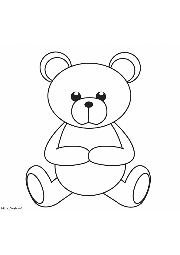 Teddybär für Kind ausmalbilder