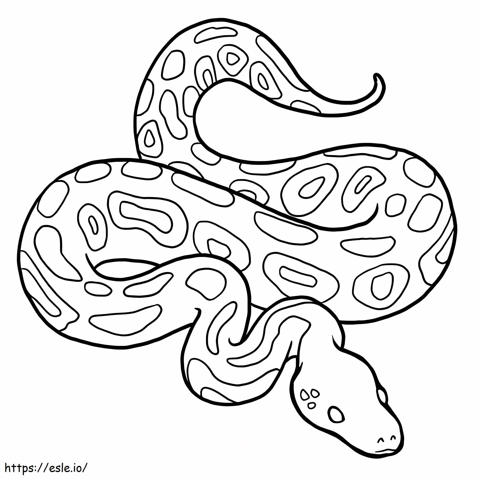 Coloriage Bon Python à imprimer dessin
