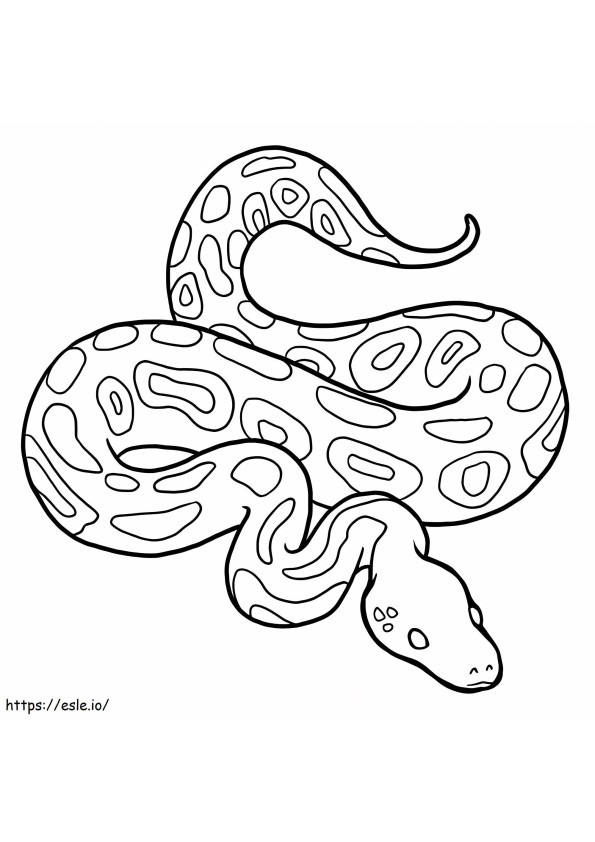 Coloriage Bon Python à imprimer dessin