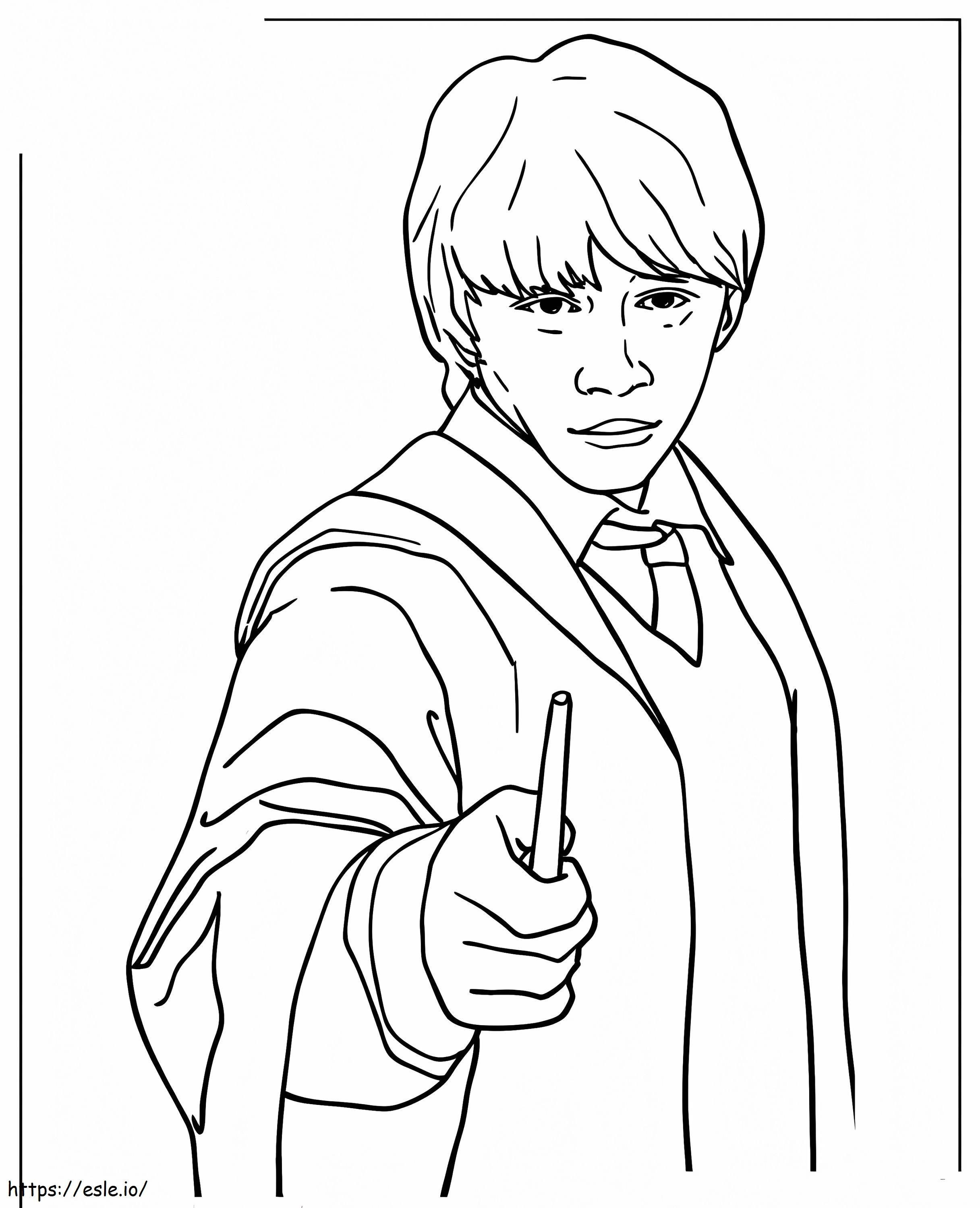 Cool Ron Weasley coloring page