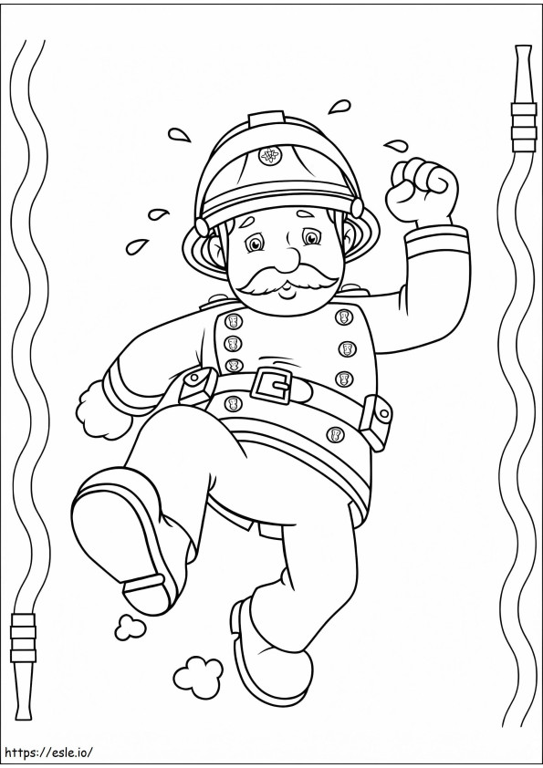 Station Officer Steele 1 coloring page