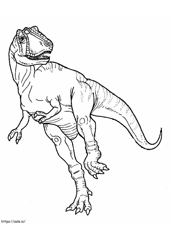 Alosaurio 5 para colorear