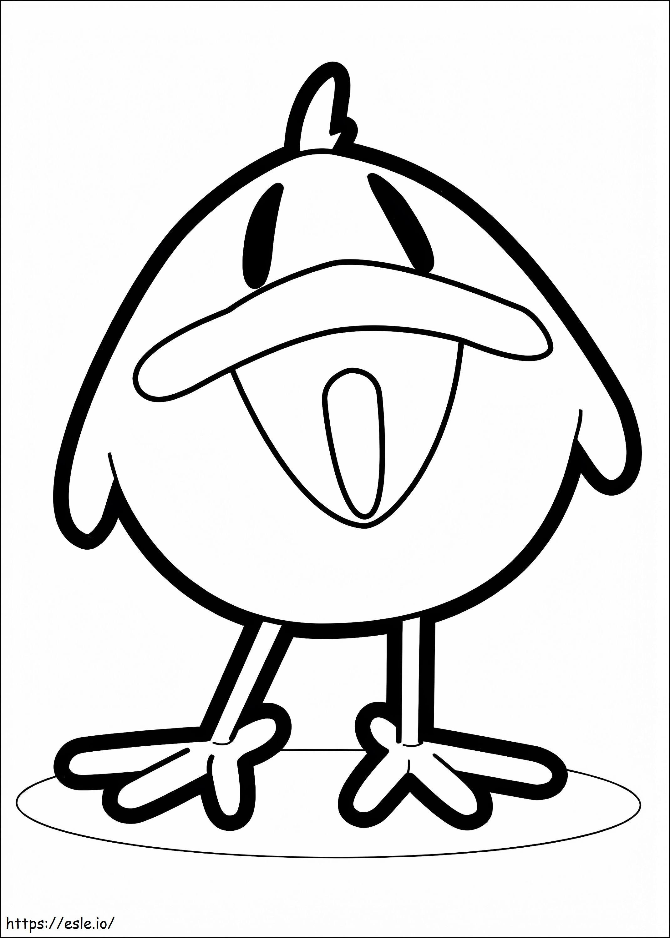 Baby Bird From Pocoyo coloring page