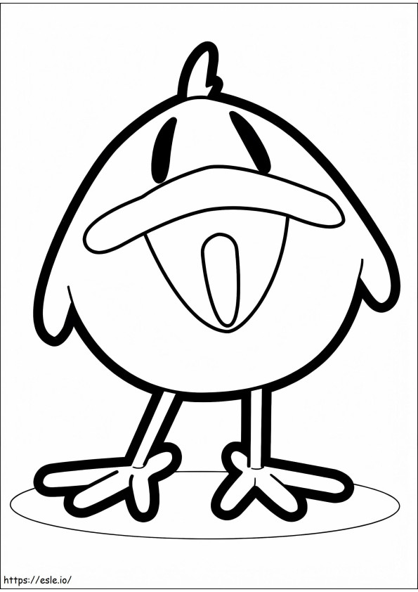Baby Bird From Pocoyo coloring page