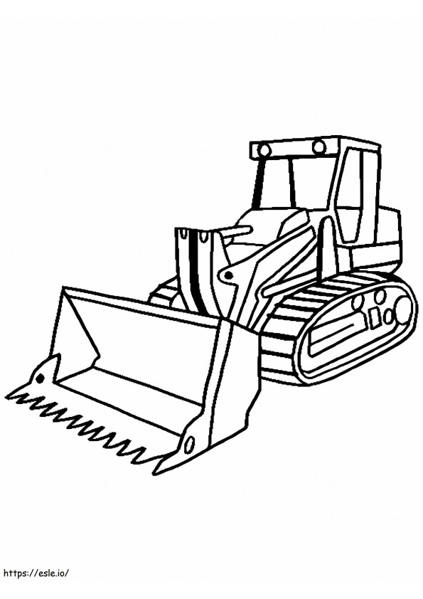 Bulldozer Free Printable coloring page